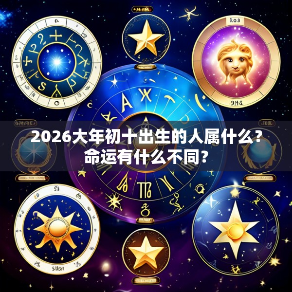 2026大年初十出生的人属什么？命运有什么不同？