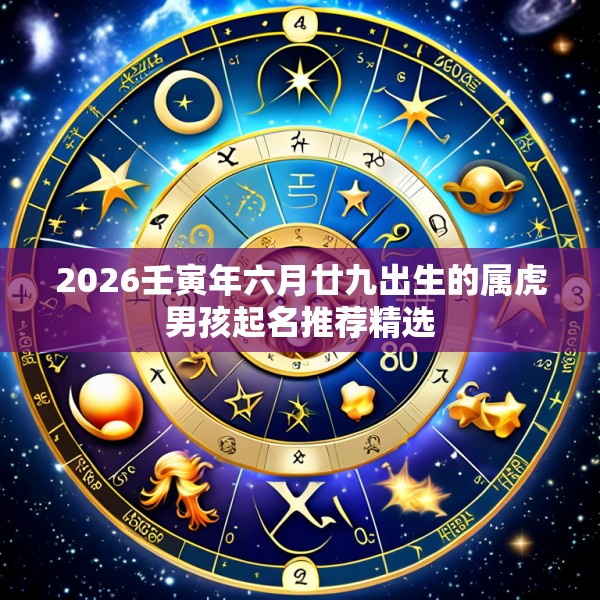 2026壬寅年六月廿九出生的属虎男孩起名推荐精选