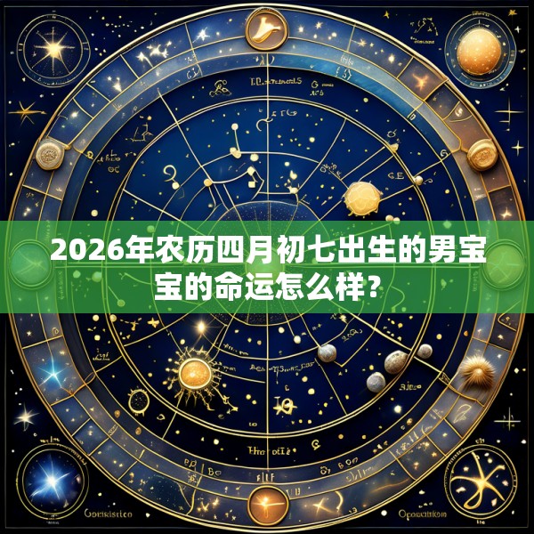 2026年农历四月初七出生的男宝宝的命运怎么样？
