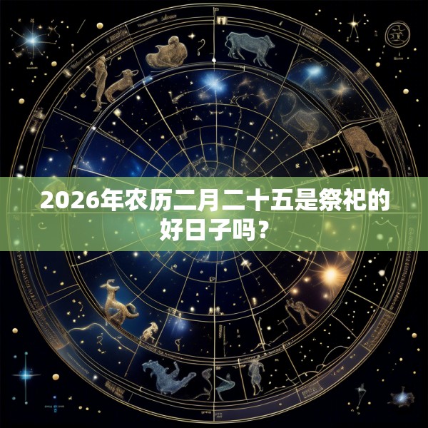 2026年农历二月二十五是祭祀的好日子吗?