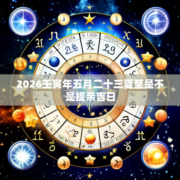 2026壬寅年五月二十三夏至是不是提亲吉日