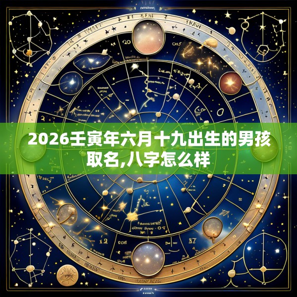 2026壬寅年六月十九出生的男孩取名,八字怎么样