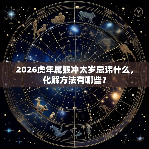 2026虎年属猴冲太岁忌讳什么，化解方法有哪些？
