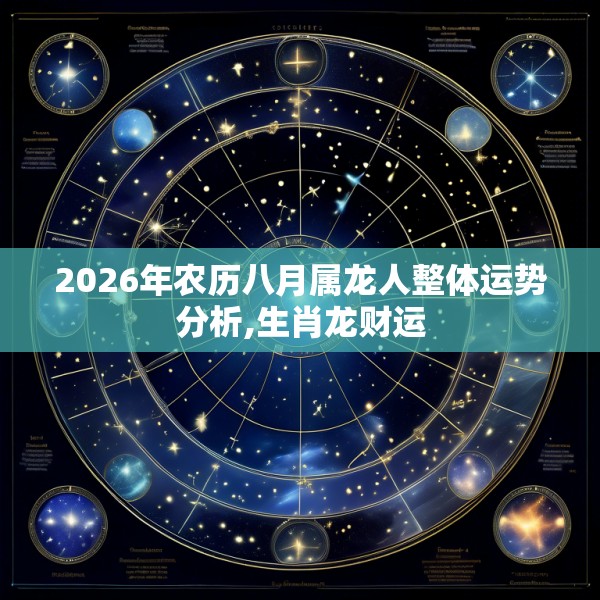 2026年农历八月属龙人整体运势分析,生肖龙财运
