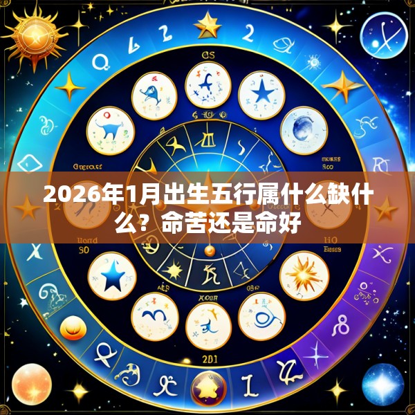 2026年1月出生五行属什么缺什么？命苦还是命好
