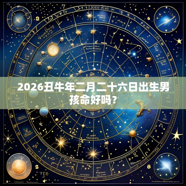 2026丑牛年二月二十六日出生男孩命好吗？