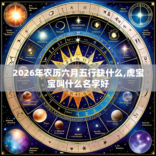 2026年农历六月五行缺什么,虎宝宝叫什么名字好