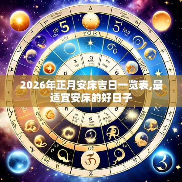 2026年正月安床吉日一览表,最适宜安床的好日子