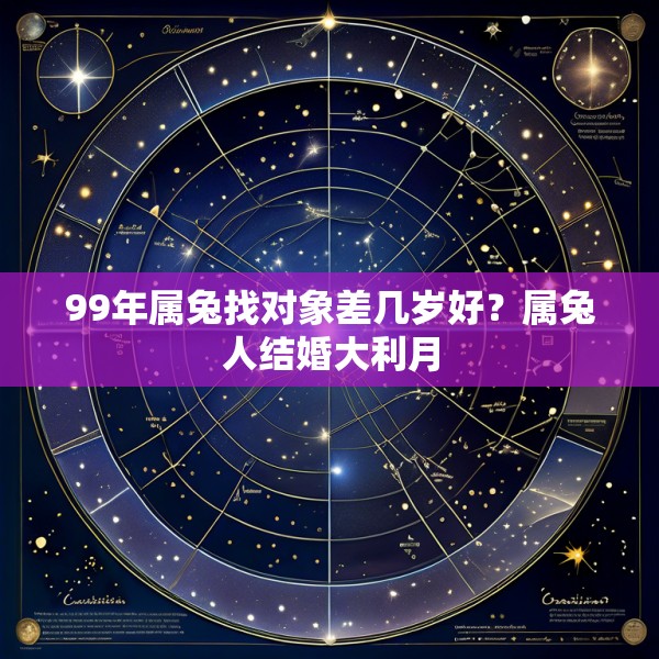 99年属兔找对象差几岁好？属兔人结婚大利月
