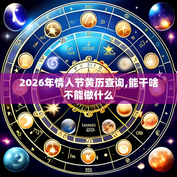 2026年情人节黄历查询,能干啥不能做什么