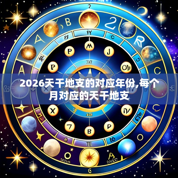 2026天干地支的对应年份,每个月对应的天干地支