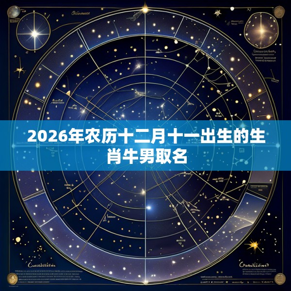 2026年农历十二月十一出生的生肖牛男取名