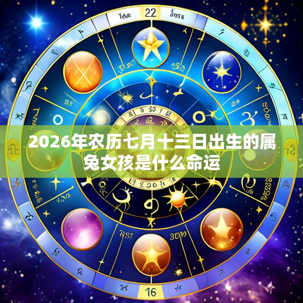 2026年农历七月十三日出生的属兔女孩是什么命运