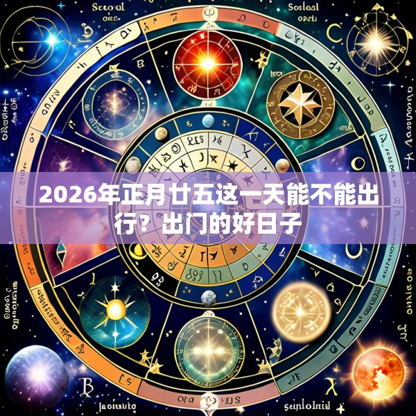 2026年正月廿五这一天能不能出行?出门的好日子