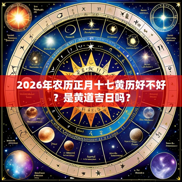 2026年农历正月十七黄历好不好？是黄道吉日吗？