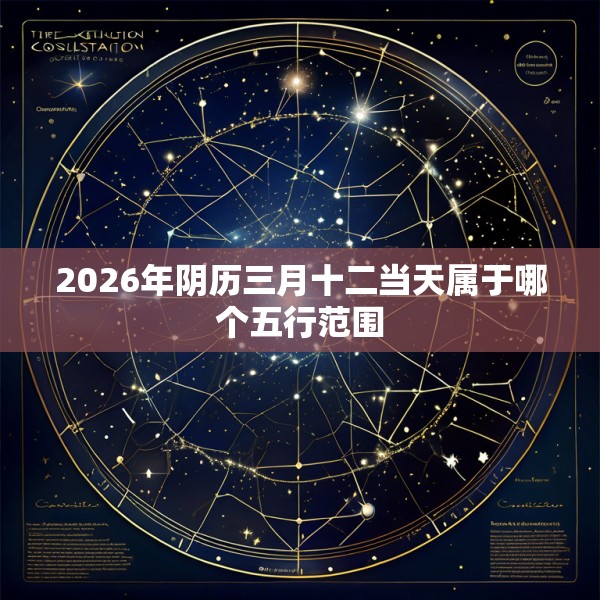 2026年阴历三月十二当天属于哪个五行范围