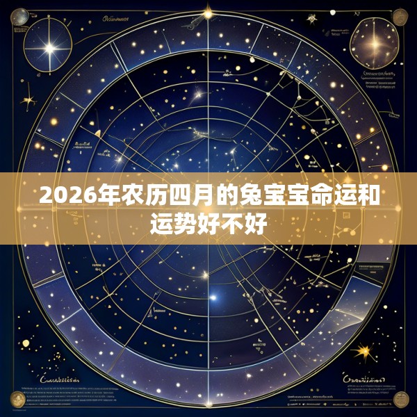 2026年农历四月的兔宝宝命运和运势好不好