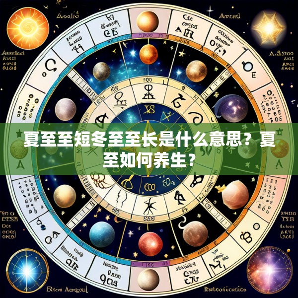 夏至至短冬至至长是什么意思?夏至如何养生?