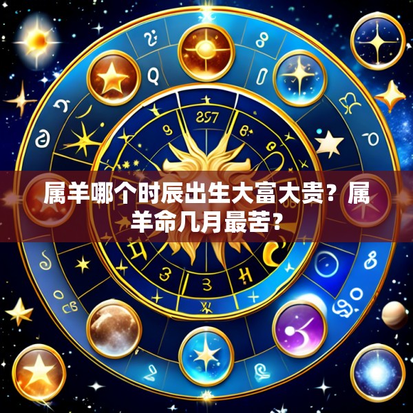 属羊哪个时辰出生大富大贵?属羊命几月最苦?