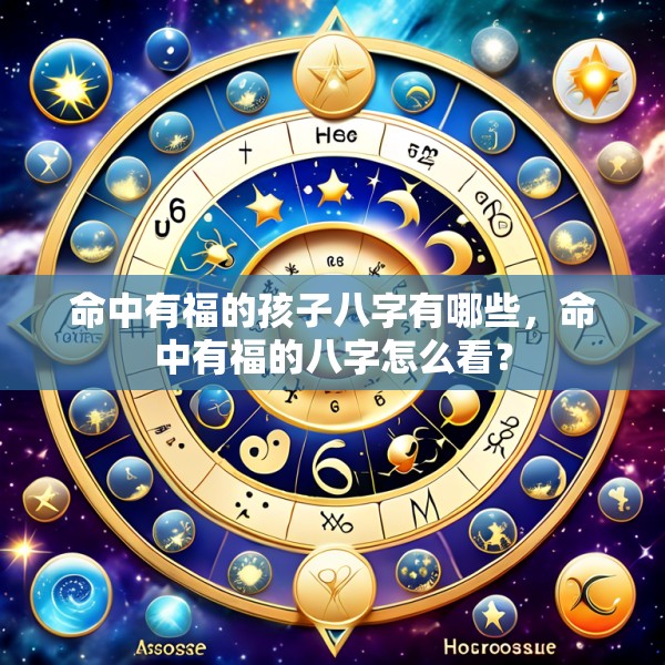 命中有福的孩子八字有哪些,命中有福的八字怎么看?