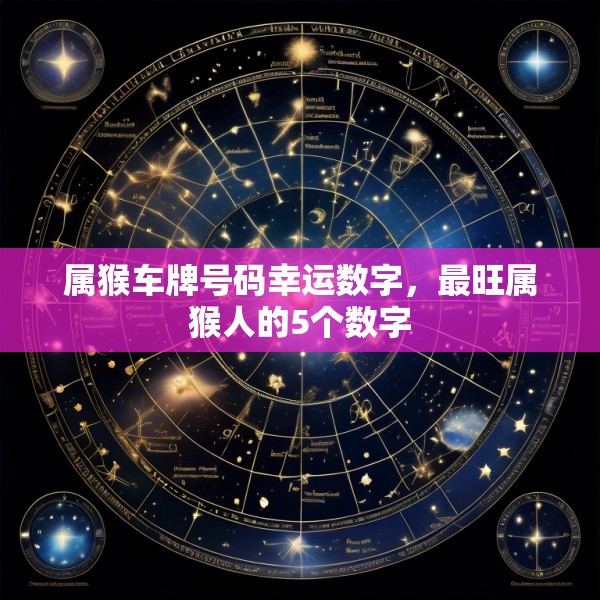 属猴车牌号码幸运数字，最旺属猴人的5个数字