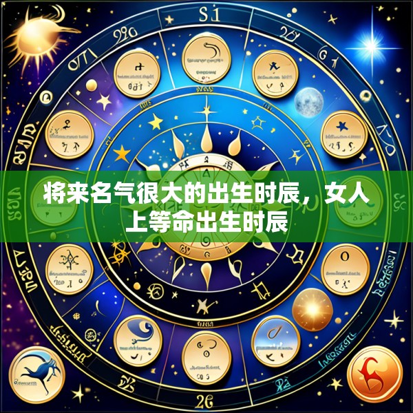 将来名气很大的出生时辰，女人上等命出生时辰