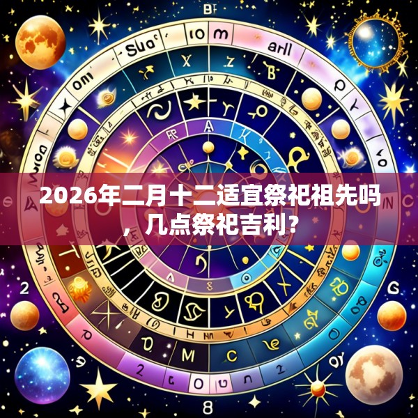 2026年二月十二适宜祭祀祖先吗，几点祭祀吉利？