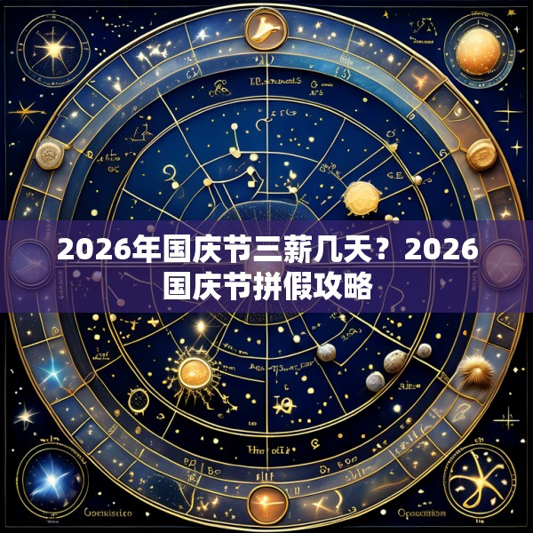 2026年国庆节三薪几天？2026国庆节拼假攻略