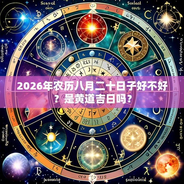 2026年农历八月二十日子好不好？是黄道吉日吗？