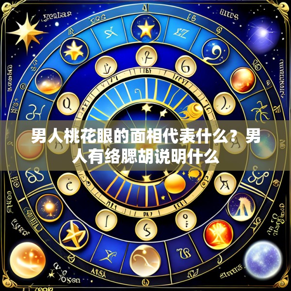男人桃花眼的面相代表什么？男人有络腮胡说明什么