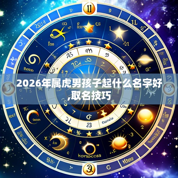 2026年属虎男孩子起什么名字好,取名技巧
