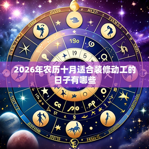 2026年农历十月适合装修动工的日子有哪些
