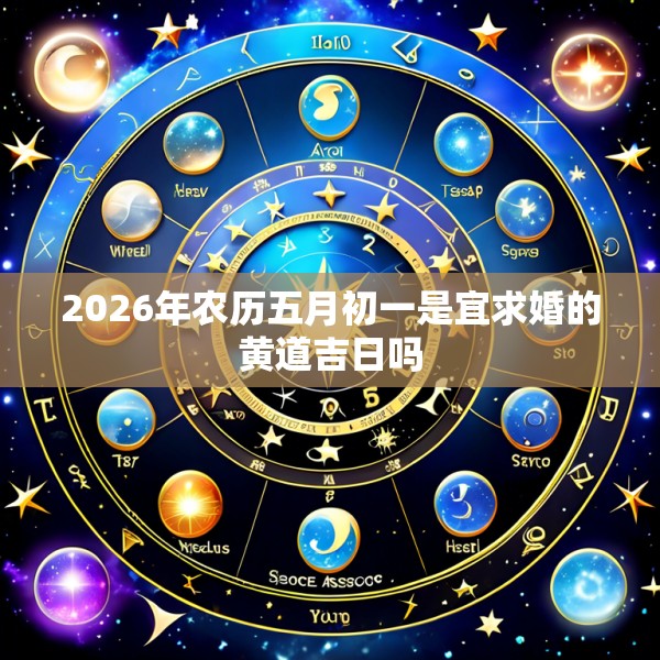 2026年农历五月初一是宜求婚的黄道吉日吗