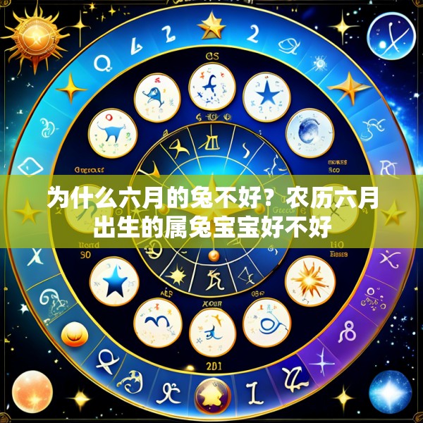 为什么六月的兔不好？农历六月出生的属兔宝宝好不好