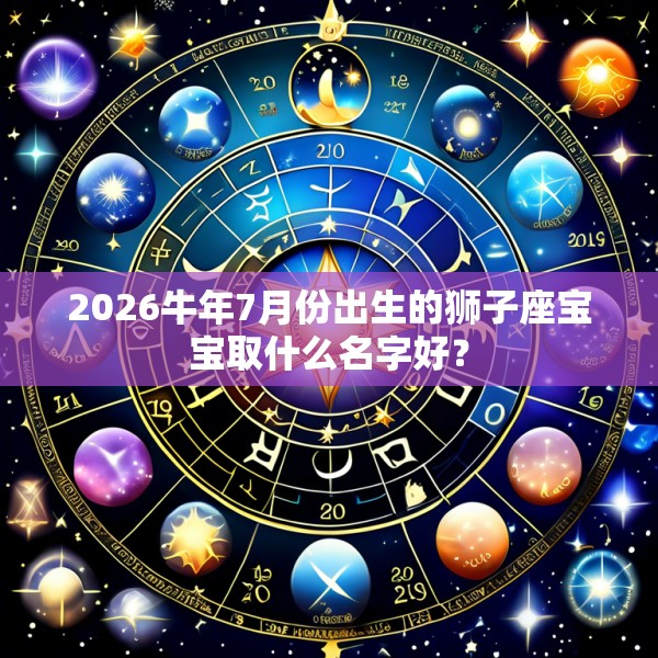 2026牛年7月份出生的狮子座宝宝取什么名字好？