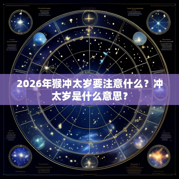 2026年猴冲太岁要注意什么?冲太岁是什么意思?