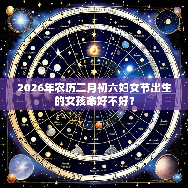 2026年农历二月初六妇女节出生的女孩命好不好？