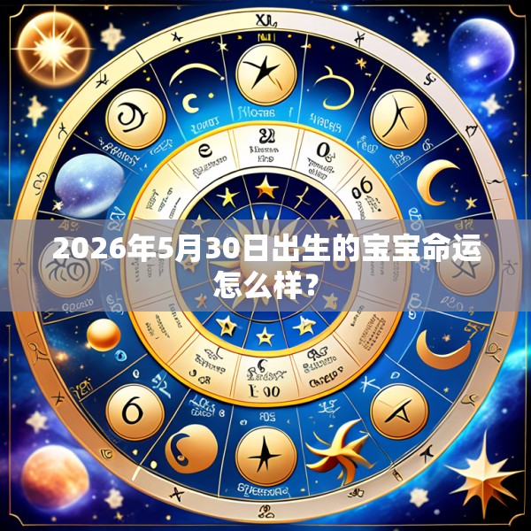 2026年5月30日出生的宝宝命运怎么样?
