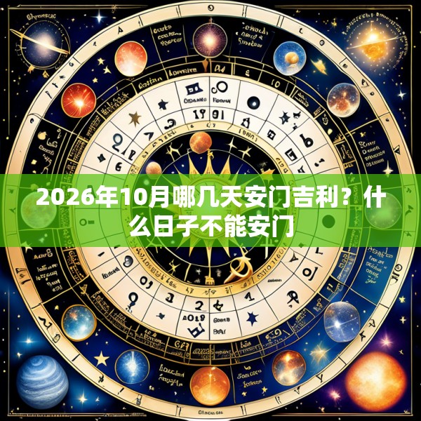 2026年10月哪几天安门吉利？什么日子不能安门