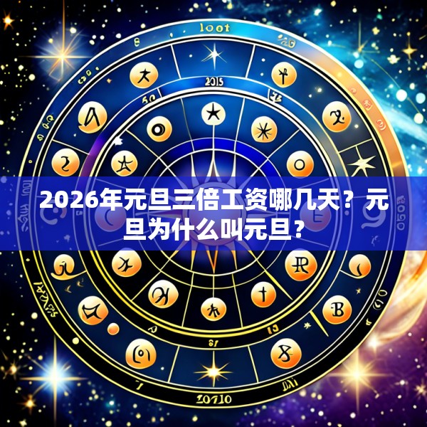 2026年元旦三倍工资哪几天?元旦为什么叫元旦?