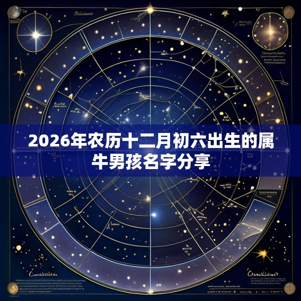 2026年农历十二月初六出生的属牛男孩名字分享