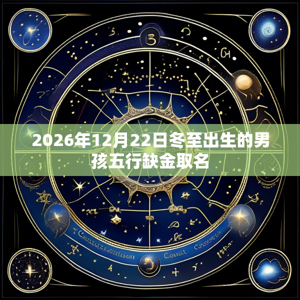 2026年12月22日冬至出生的男孩五行缺金取名