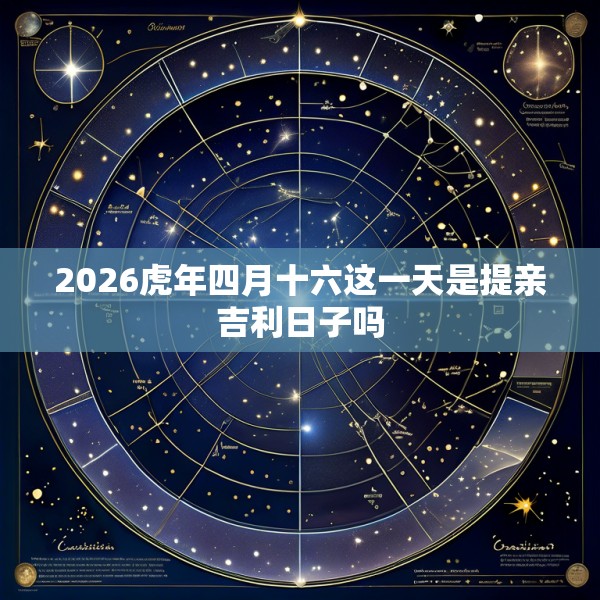2026虎年四月十六这一天是提亲吉利日子吗