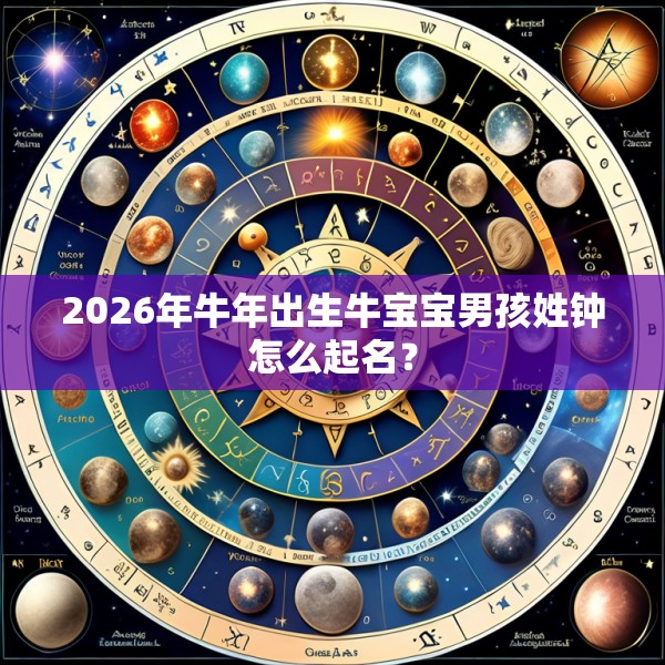 2026年牛年出生牛宝宝男孩姓钟怎么起名?