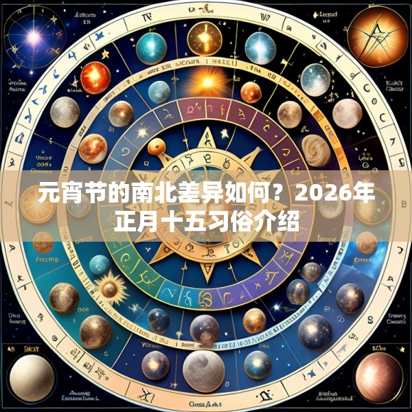 元宵节的南北差异如何?2026年正月十五习俗介绍