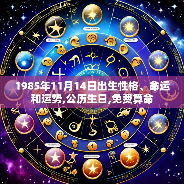 1985年11月14日出生性格、命运和运势,公历生日,免费算命