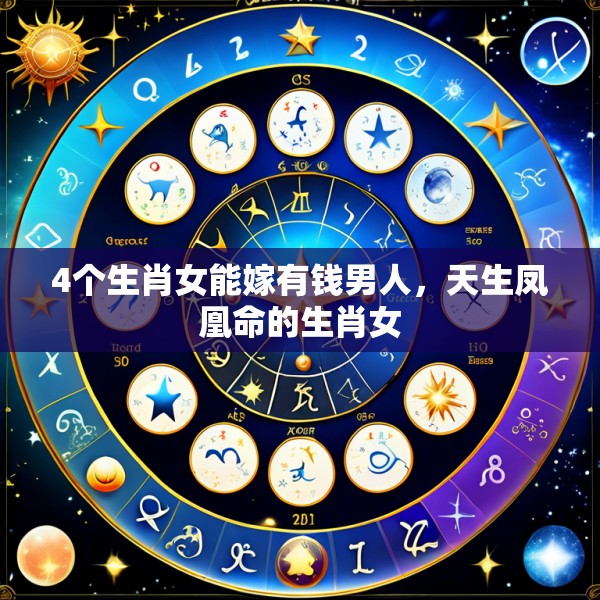 4个生肖女能嫁有钱男人,天生凤凰命的生肖女