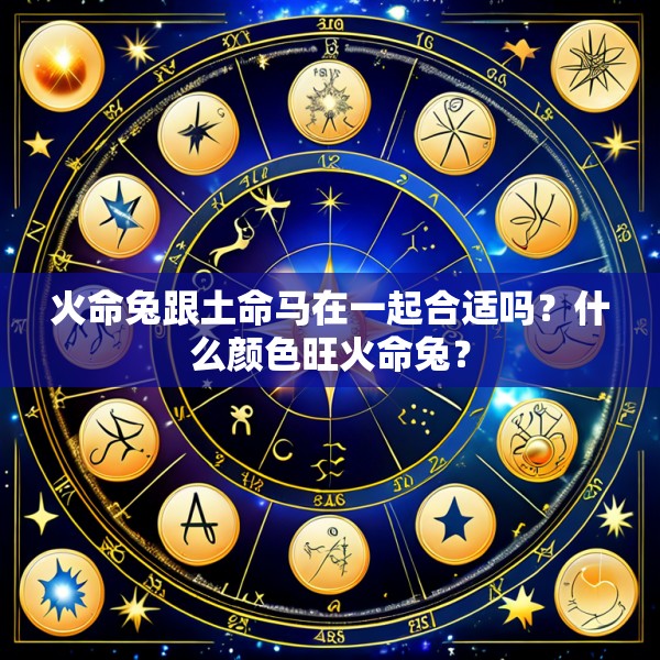 火命兔跟土命马在一起合适吗？什么颜色旺火命兔？