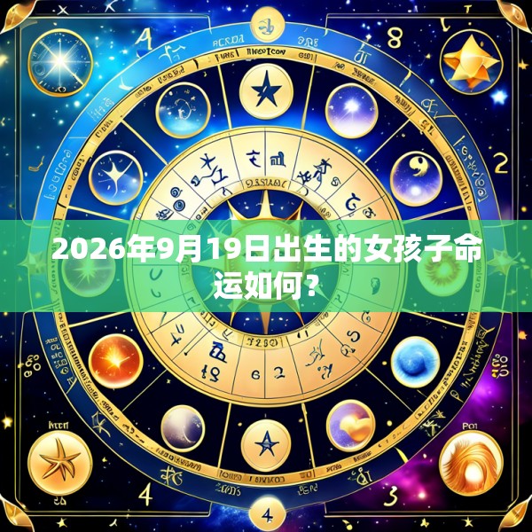 2026年9月19日出生的女孩子命运如何?