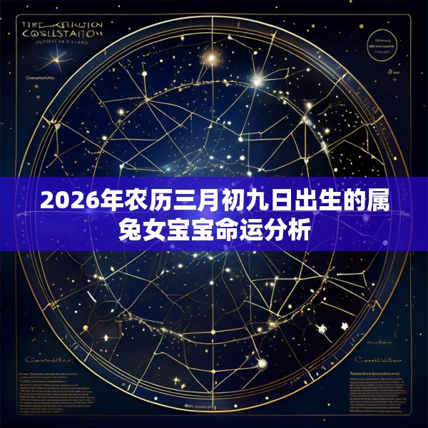 2026年农历三月初九日出生的属兔女宝宝命运分析